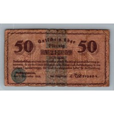 ALEMANIA 1919 BILLETE DE 50 PFENNIG